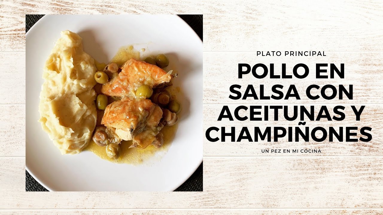 Delicioso pollo al vino blanco con champiñones y aceitunas: una receta sabrosa y fácil