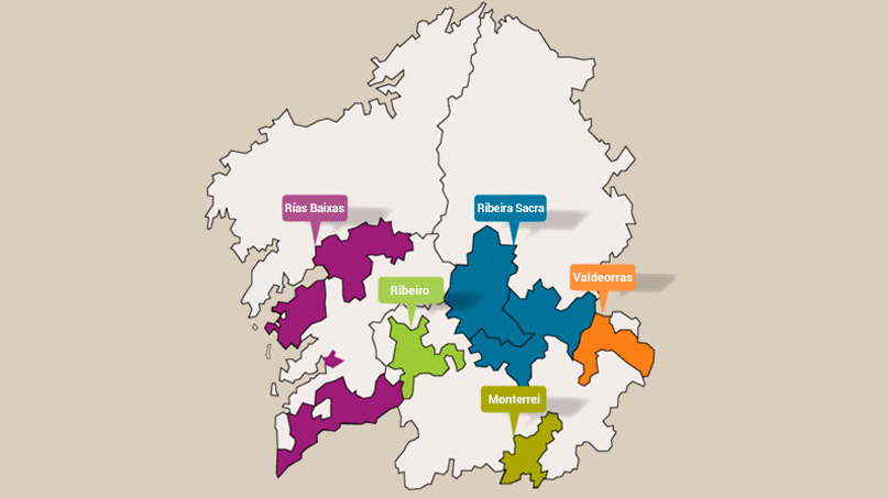 Conoce las Denominaciones de Origen del vino gallego