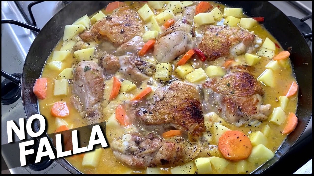 Sabroso pollo al vino blanco con zanahorias: una receta fácil y deliciosa